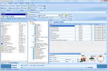 CD Catalog window shown with blue skin